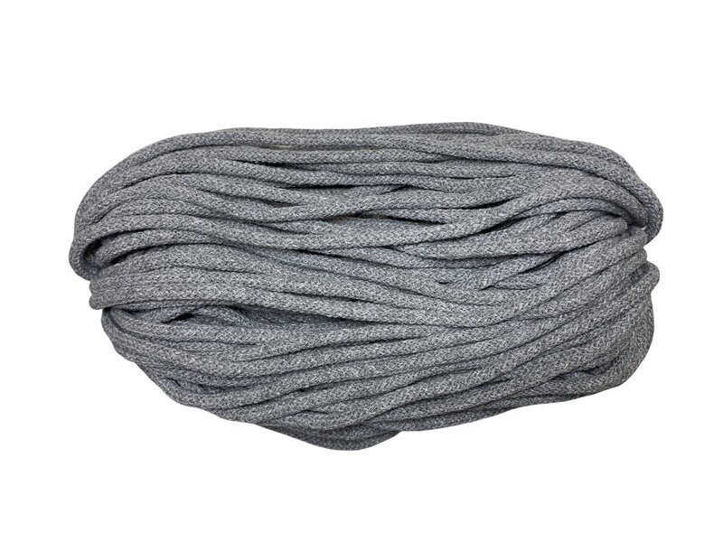 Baumwollkordel 8mm Grau