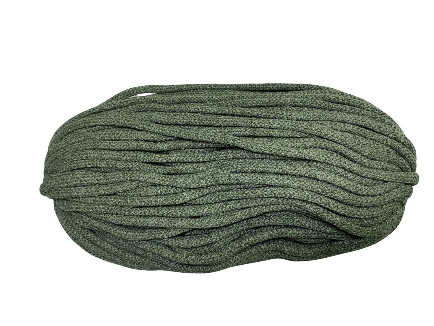 Baumwollkordel 8mm Armeegrün