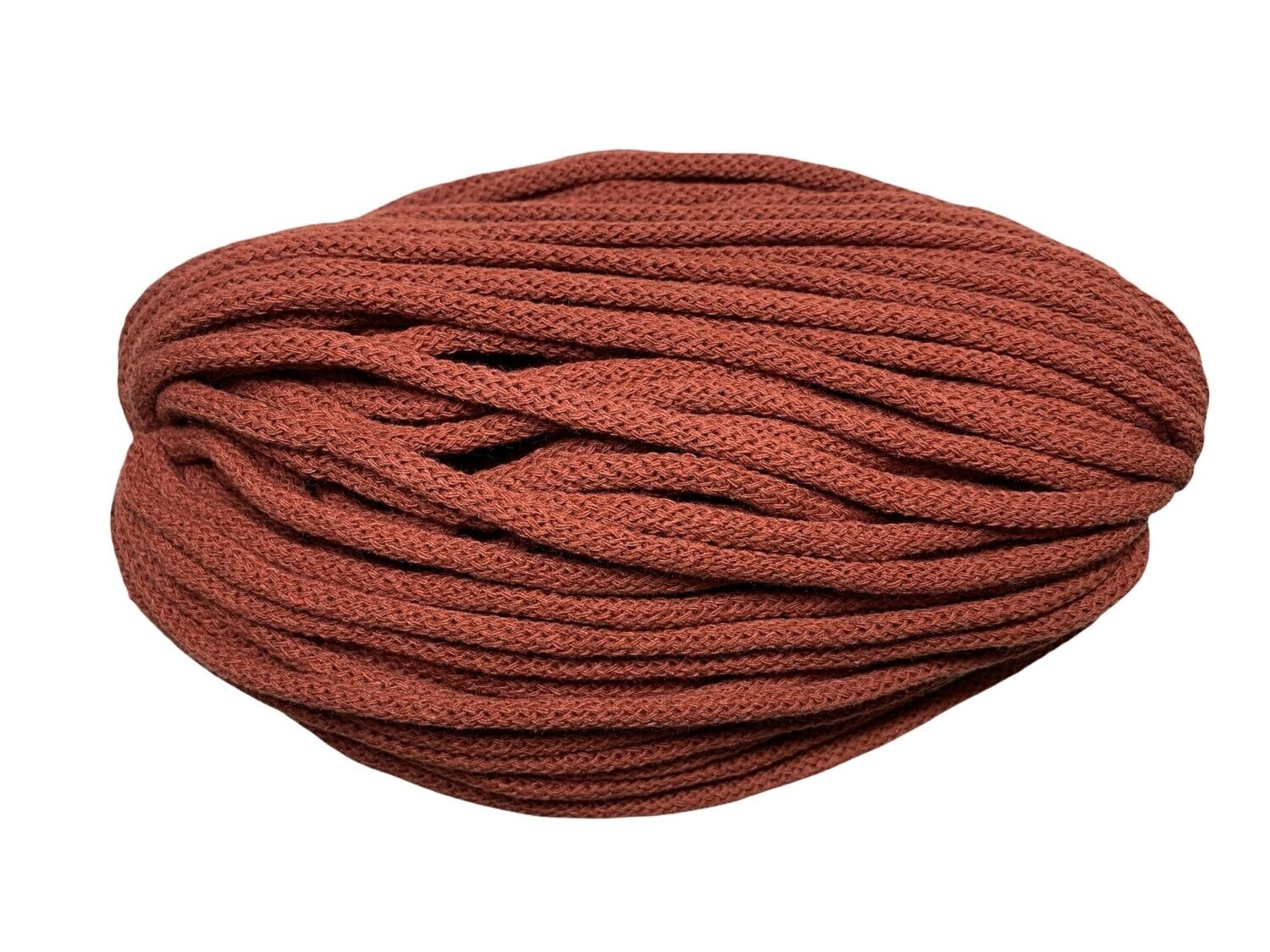 Baumwollkordel 8mm Backstein Rot