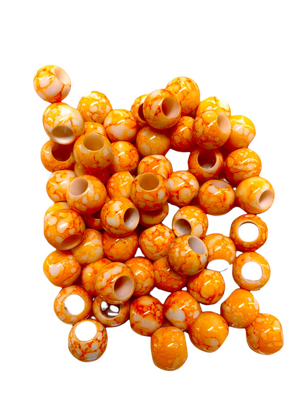 Acryl Glas Perlen Orange