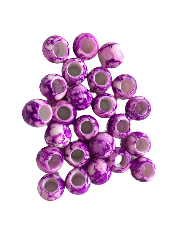 Acryl Glas Perlen Violett