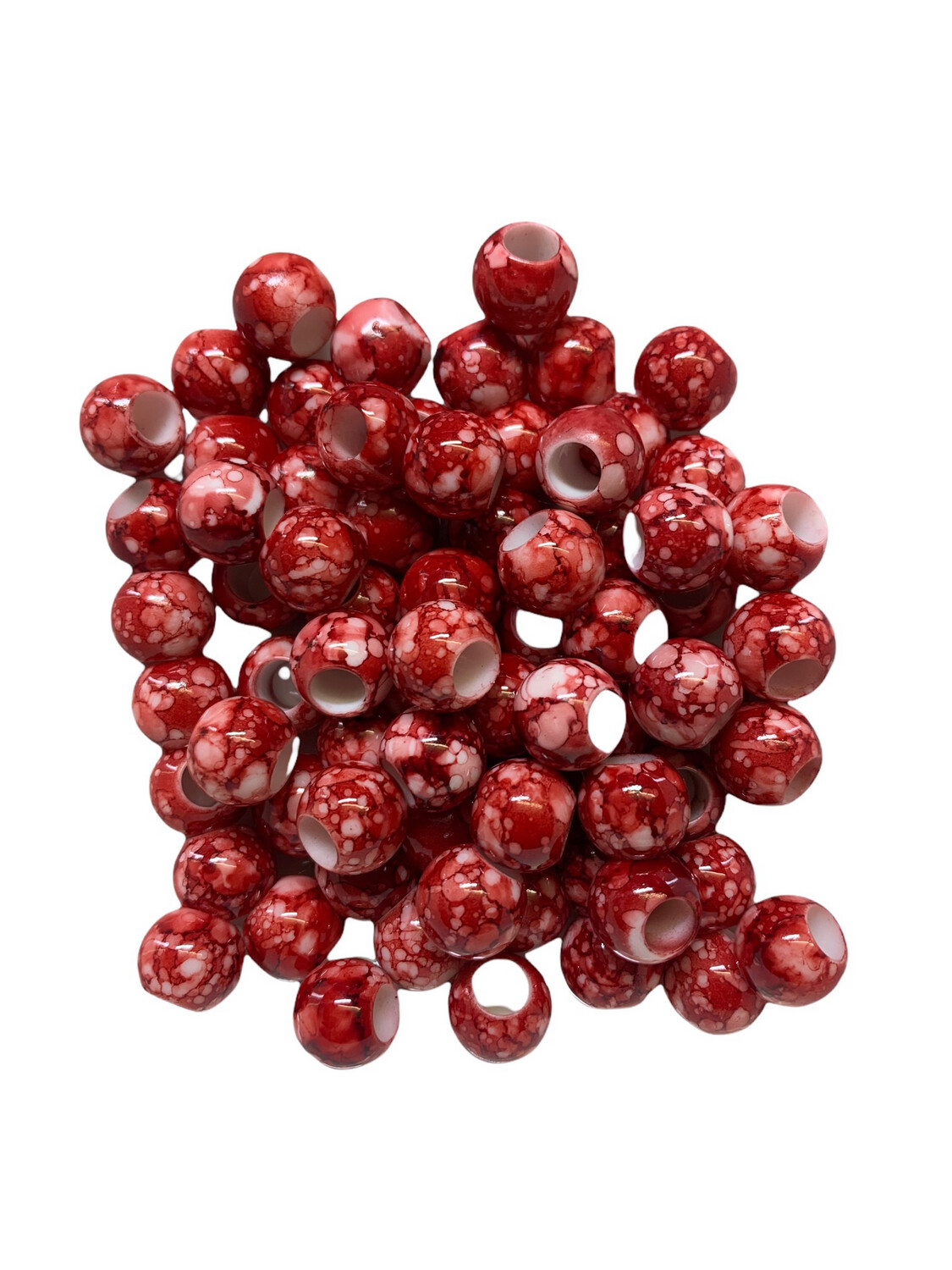 Acryl Glas Perlen Rot