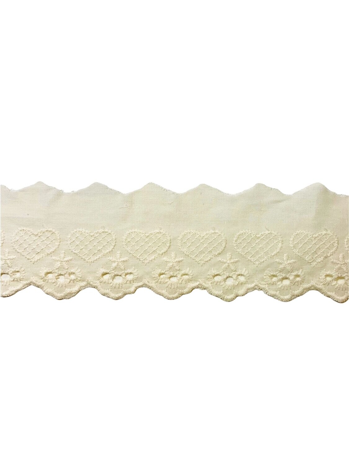 Spitze Herz Creme