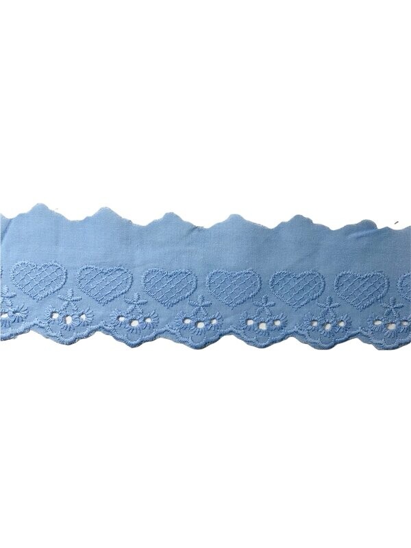 Spitze Herz Hellblau