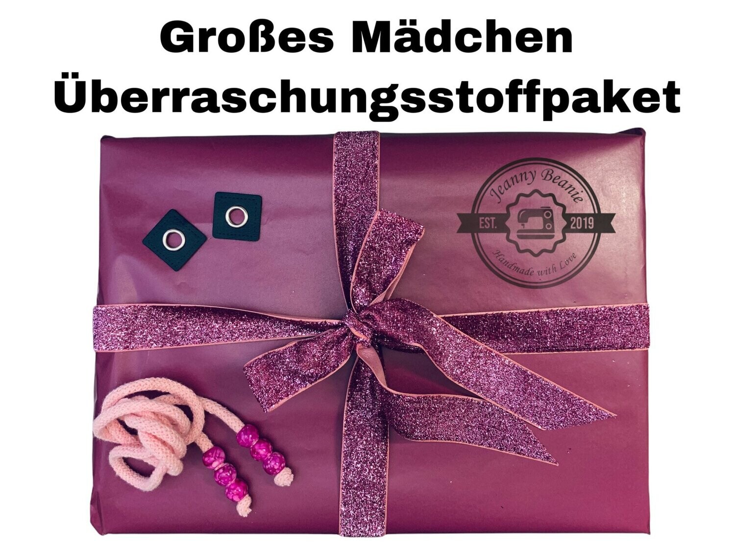 Großes Mädchen JERSEY Überraschungsstoffpaket
