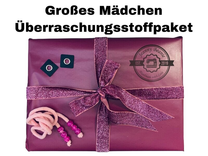 Großes Mädchen MUSSELIN Überraschungsstoffpaket