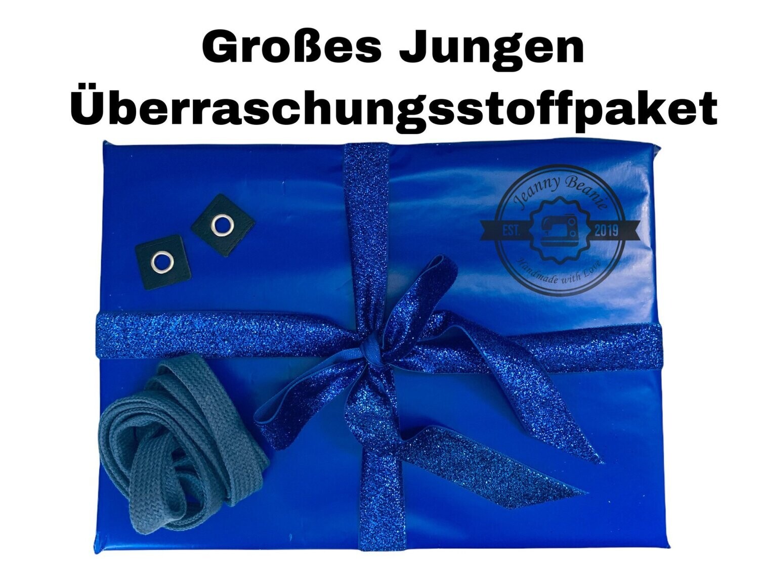 Großes Jungen MUSSELIN Überraschungsstoffpaket