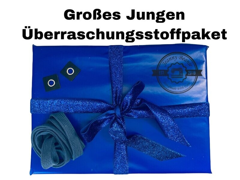 Großes Jungen MUSSELIN Überraschungsstoffpaket