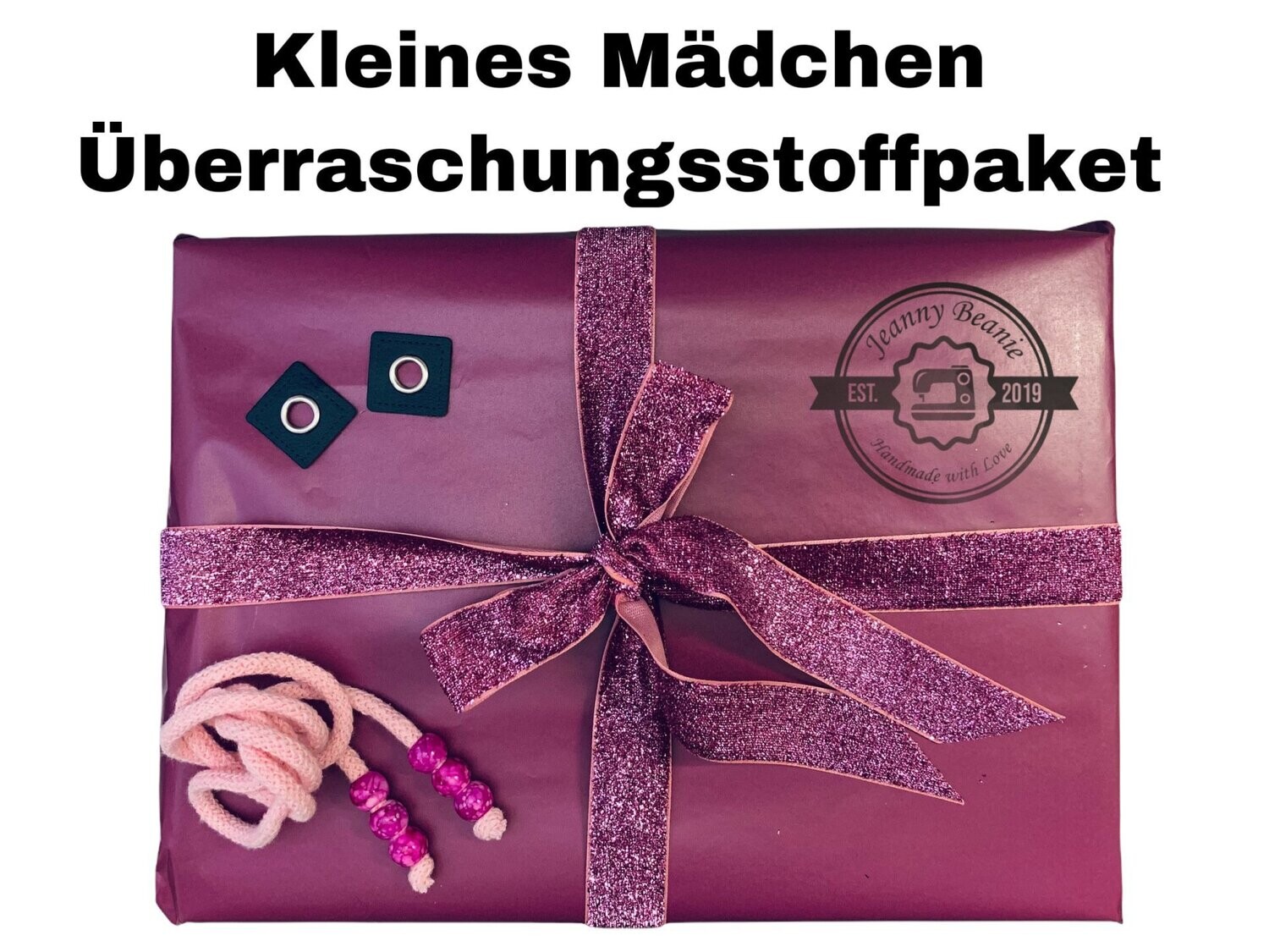 Kleines Mädchen MUSSELIN Überraschungsstoffpaket