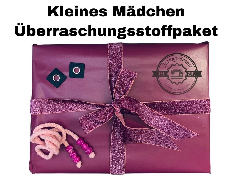 Kleines Mädchen MUSSELIN Überraschungsstoffpaket