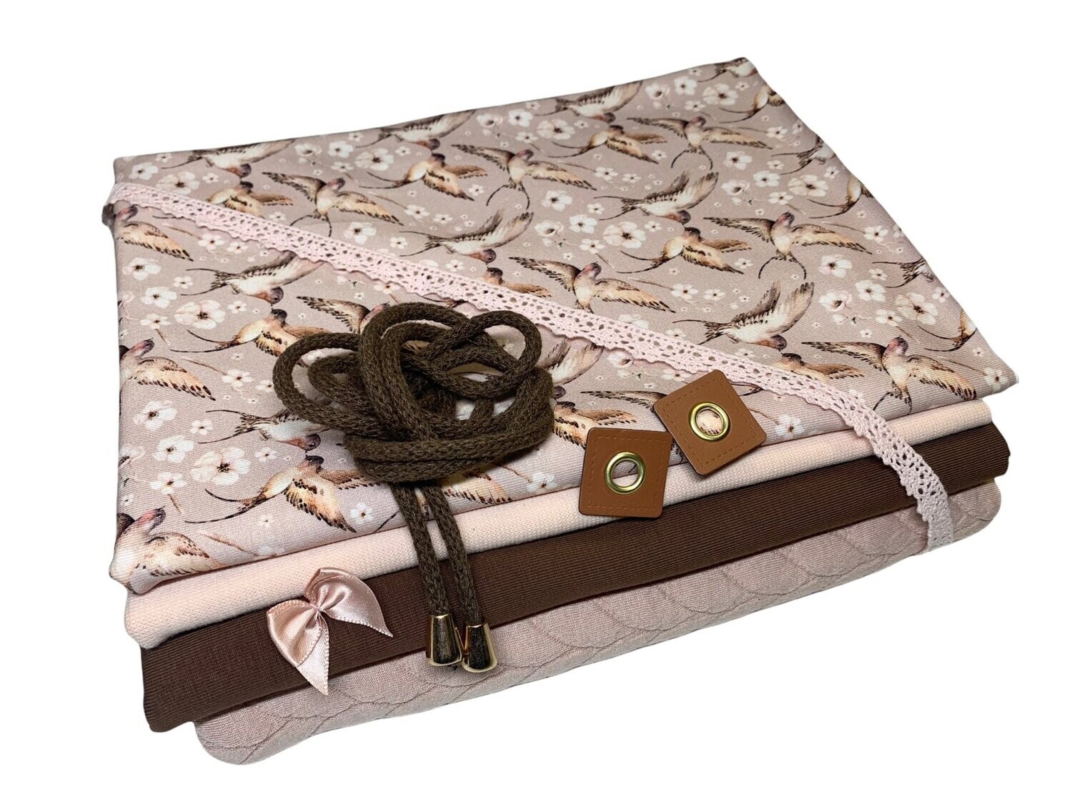 Großes Jersey Stoffpaket Turteltäubchen