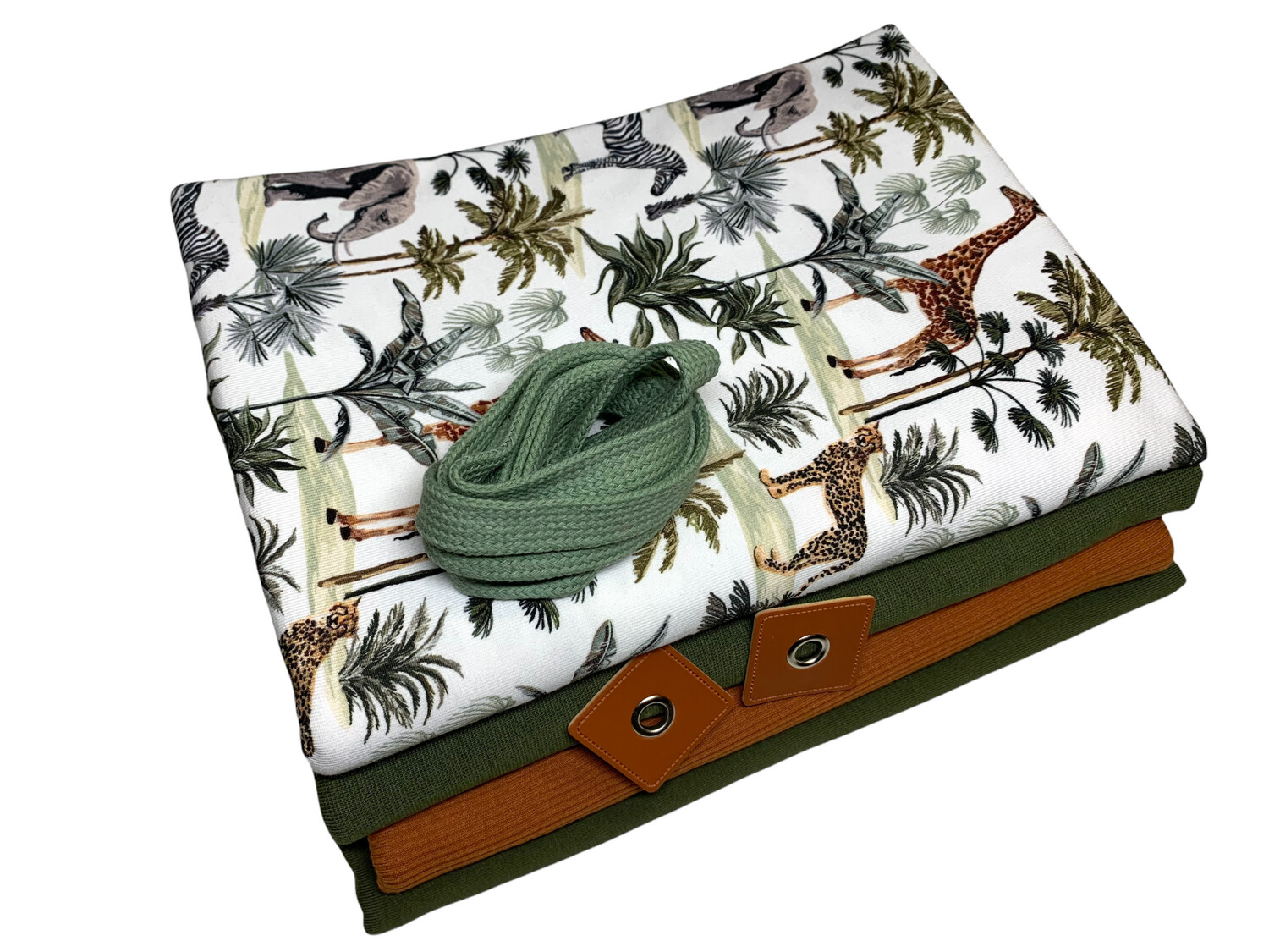 Großes Jersey Stoffpaket Safari