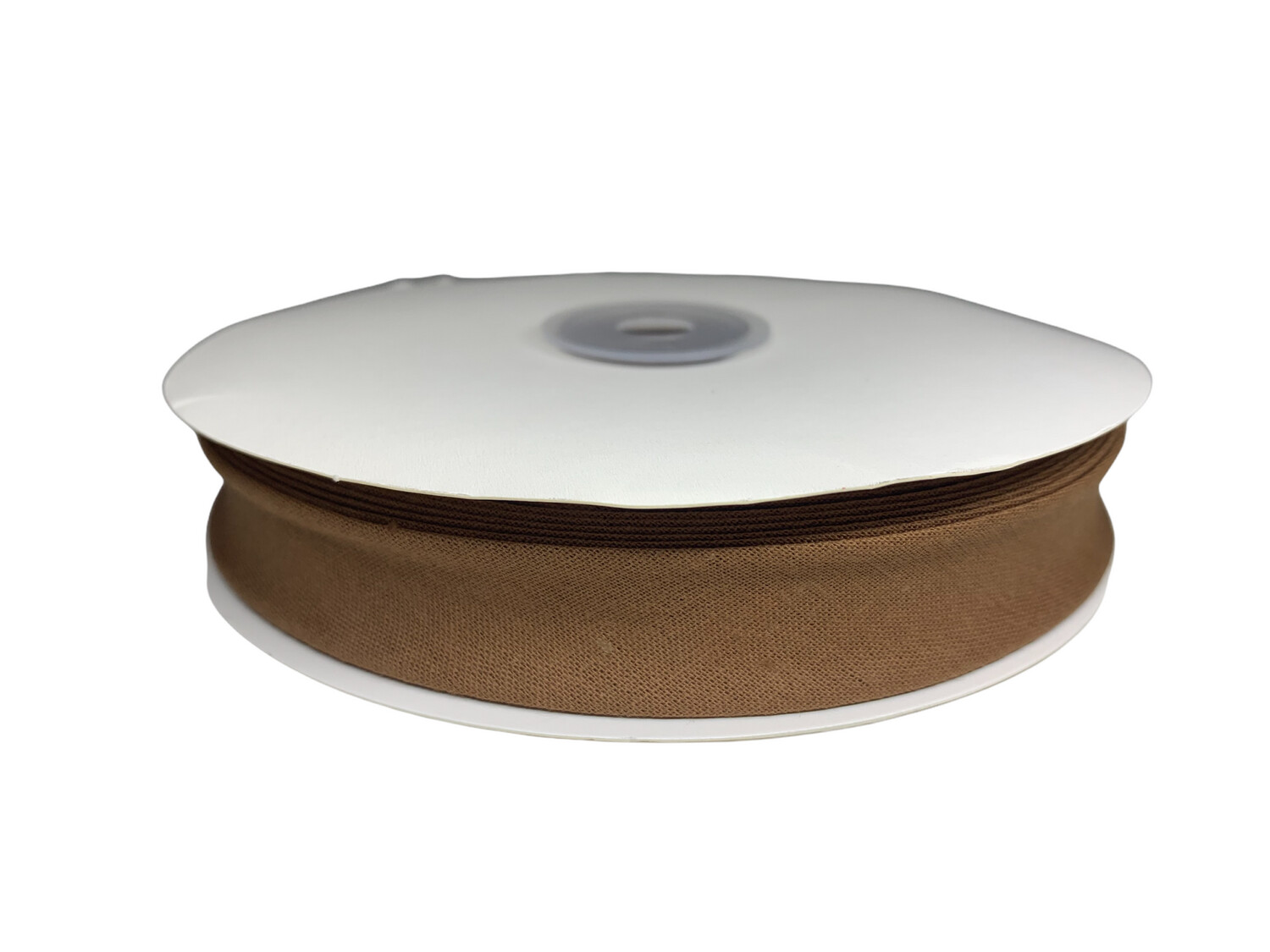 Einfassband Uni Baumwolle Taupe