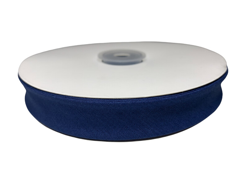 Einfassband Uni Baumwolle Marine
