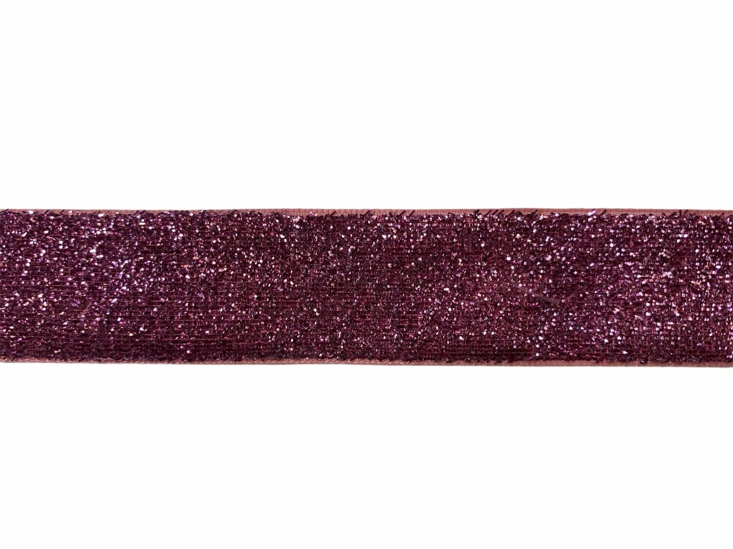 Glitzerband Rosa