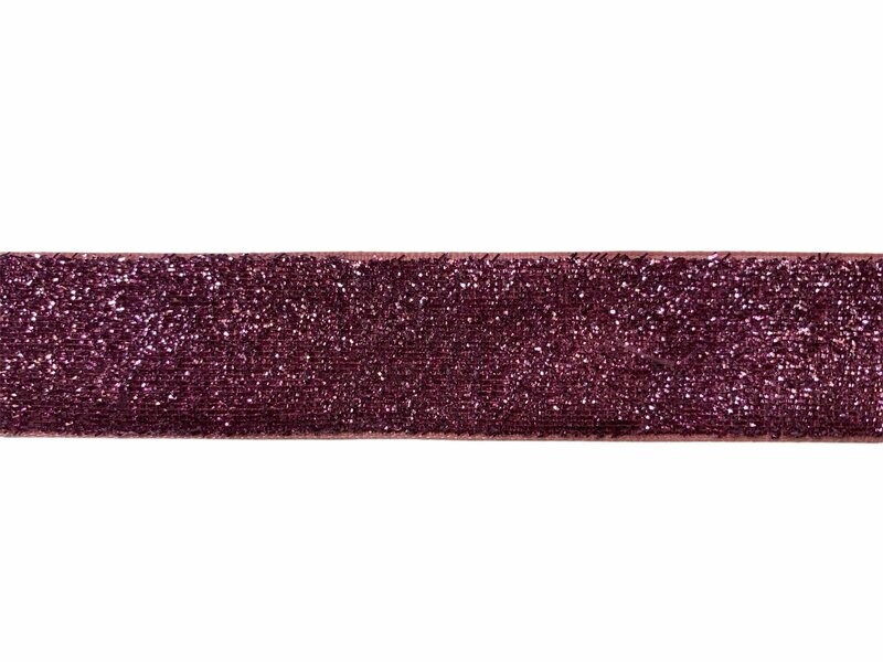 Glitzerband Rosa