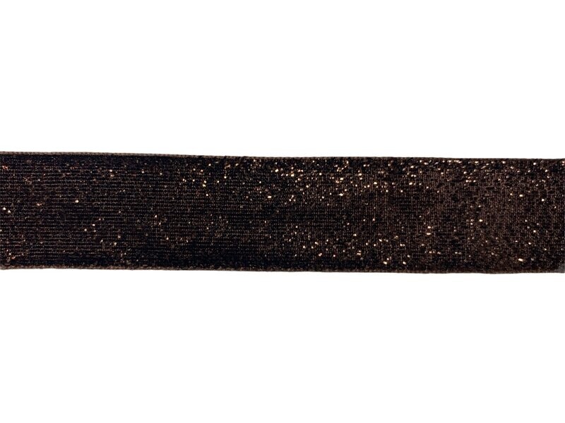 Glitzerband Bronze-Braun
