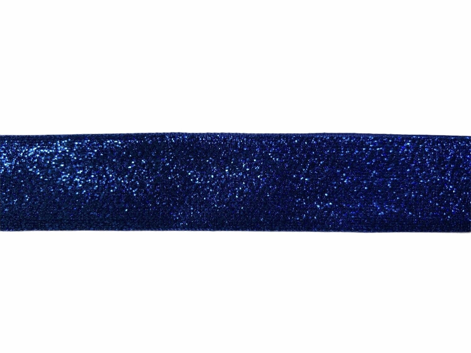 Glitzerband Blau