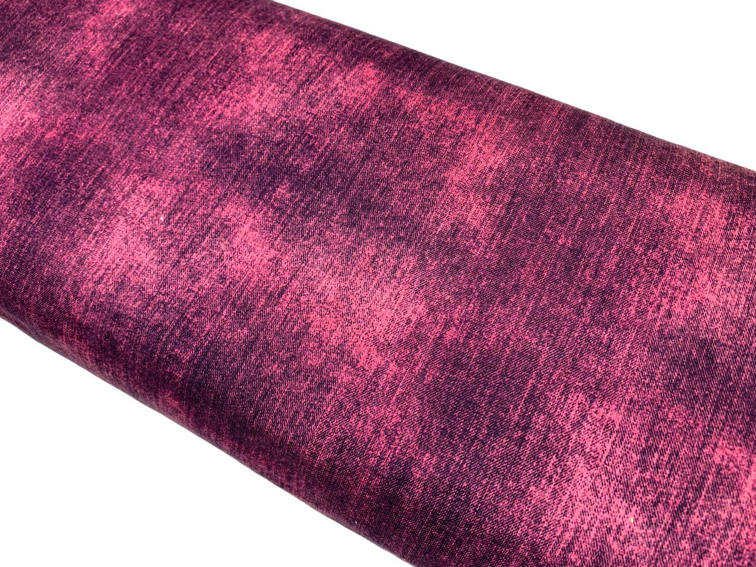 Jersey Jeansmuster Bordeaux