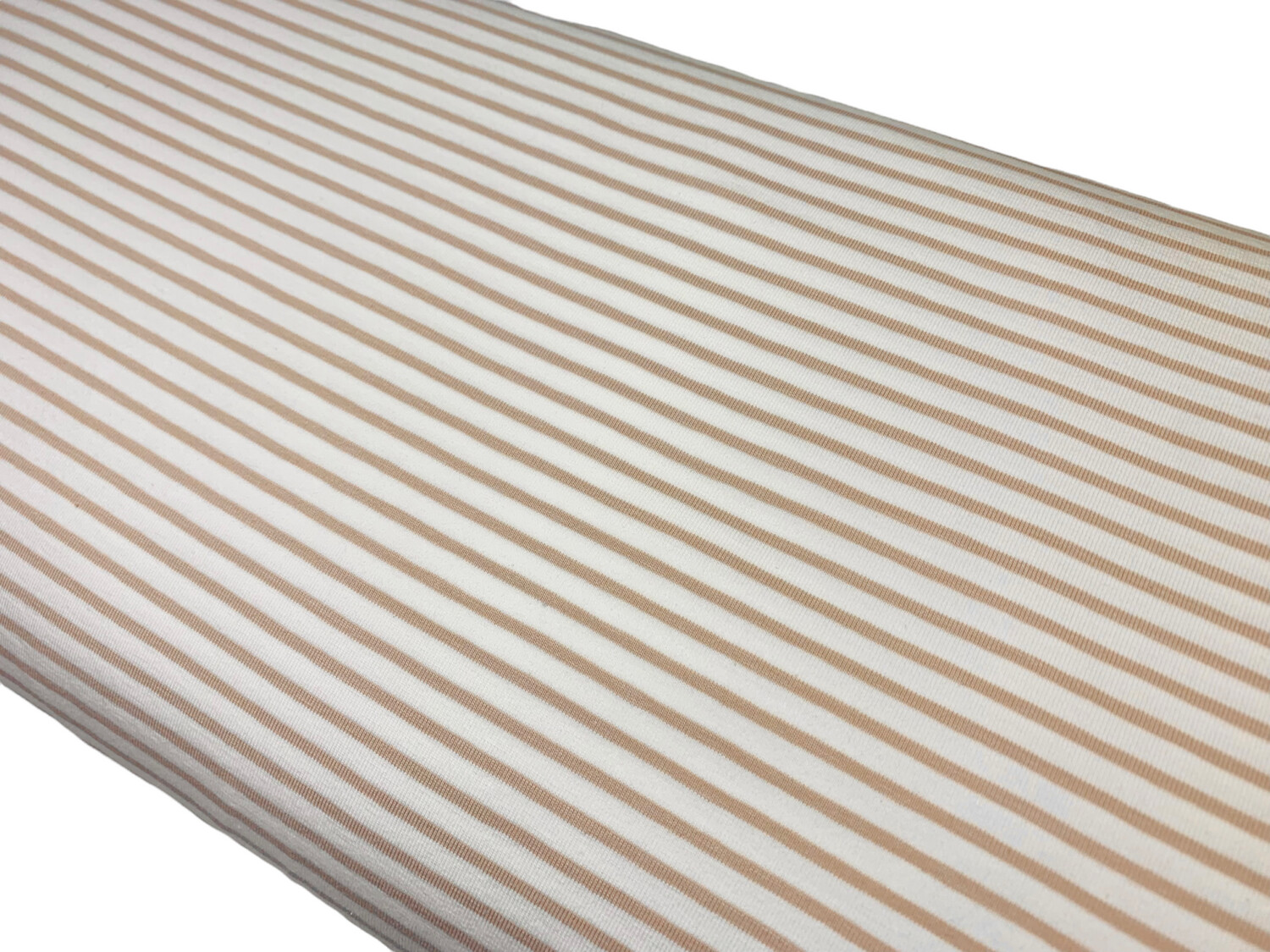 Jersey Streifen Beige