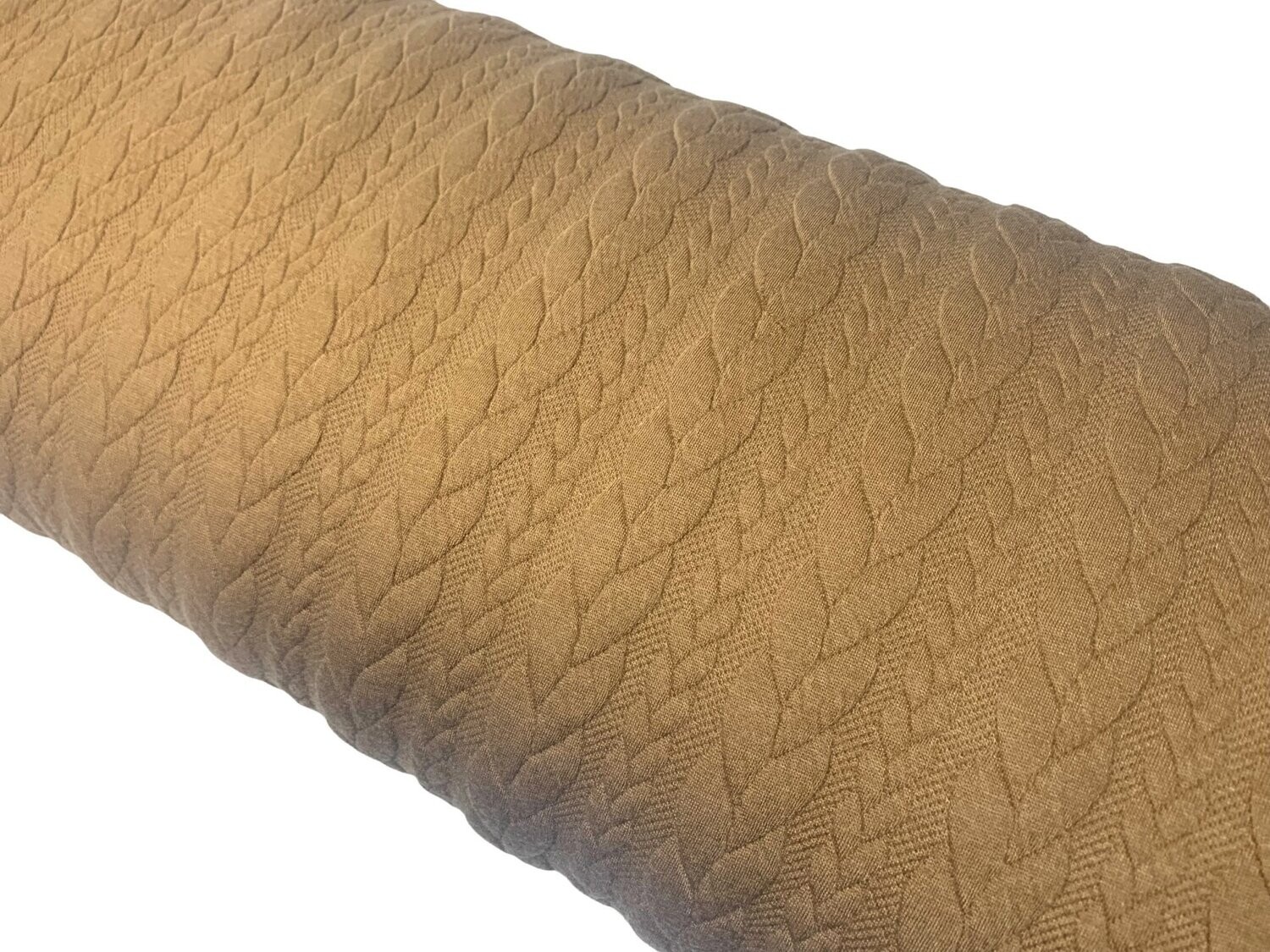 Jacquard Strick Zopfmuster Camel