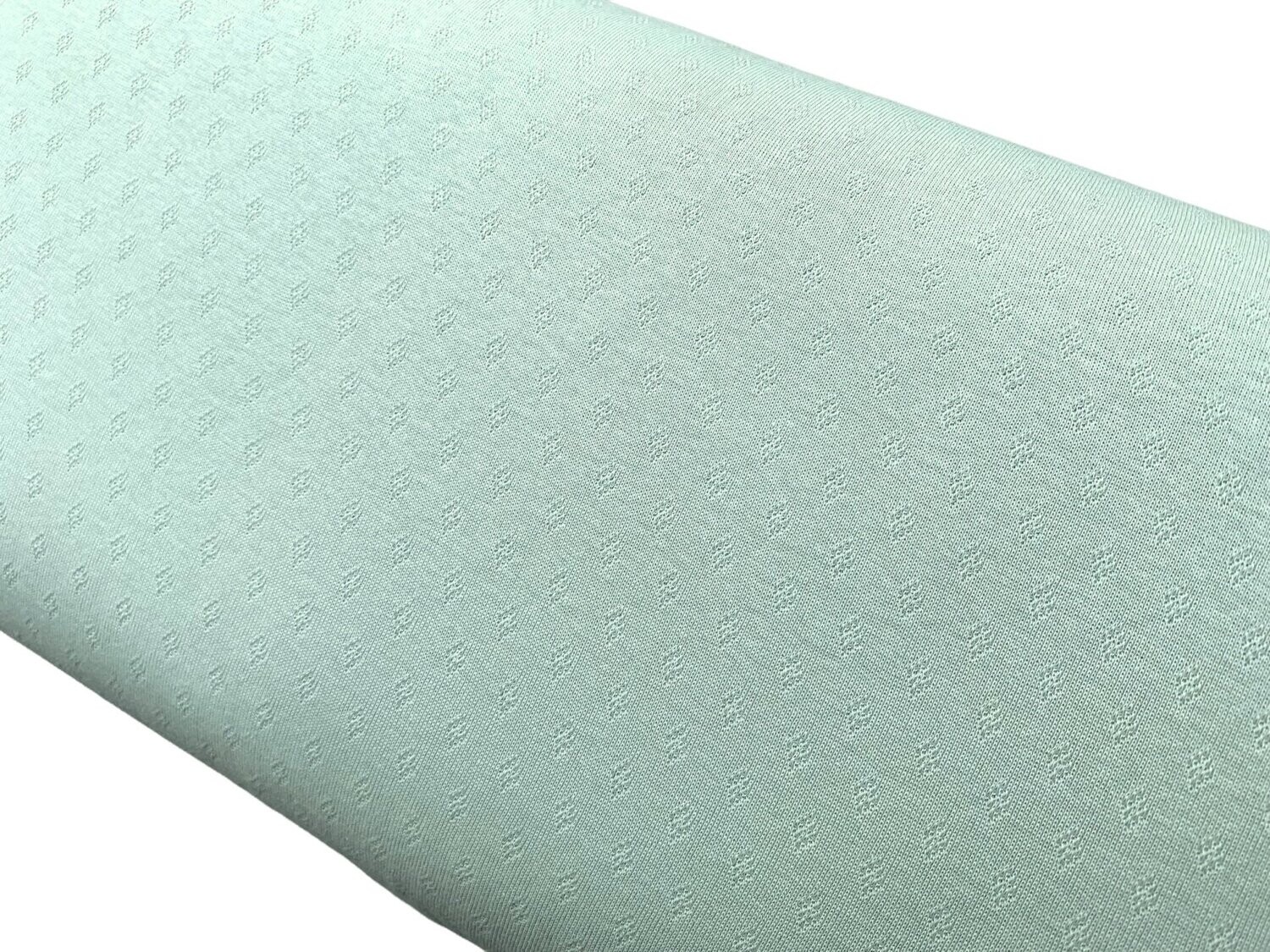 Baumwolljersey Pointoille Alt Mint