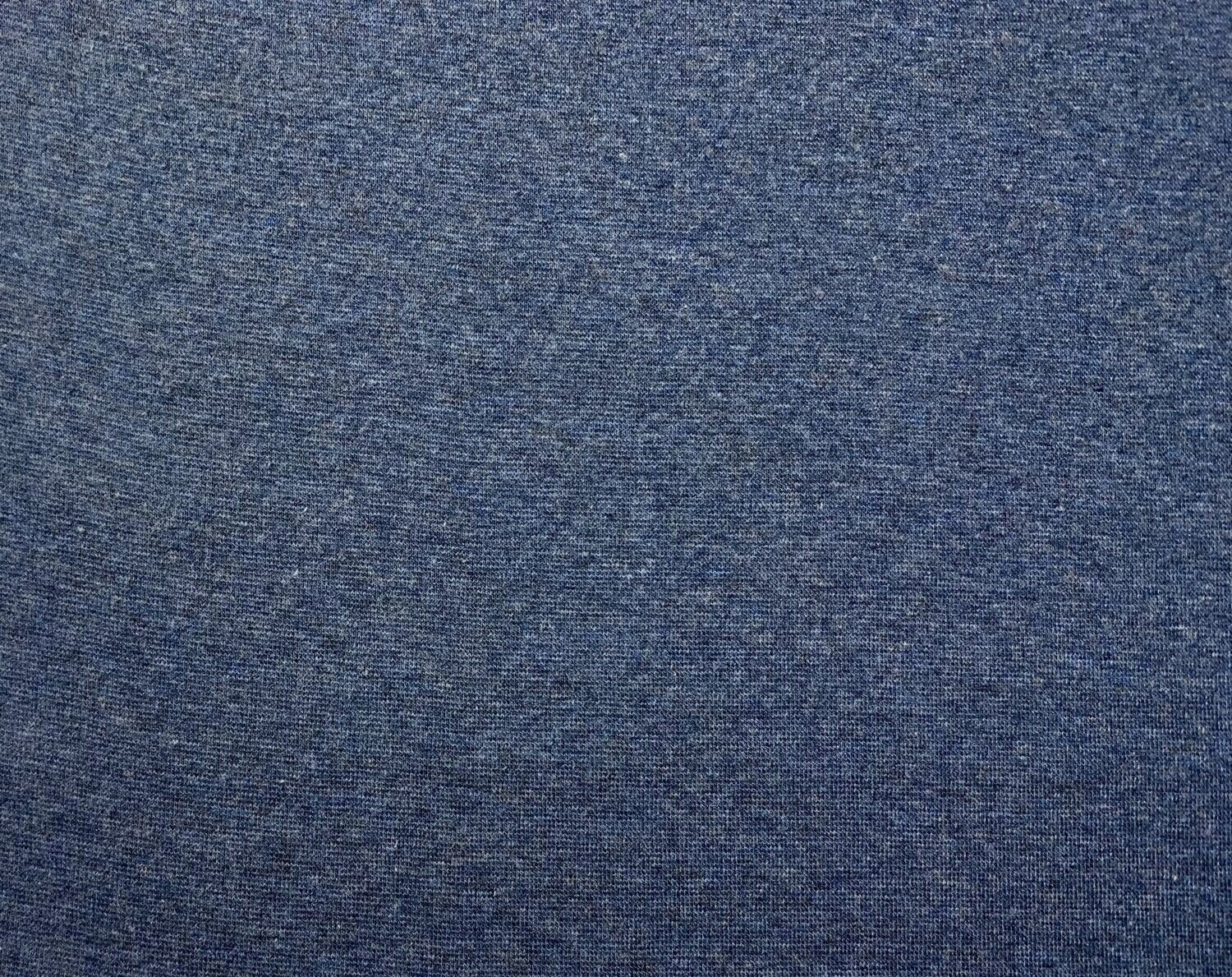 Bündchen Melange Jeansblau
