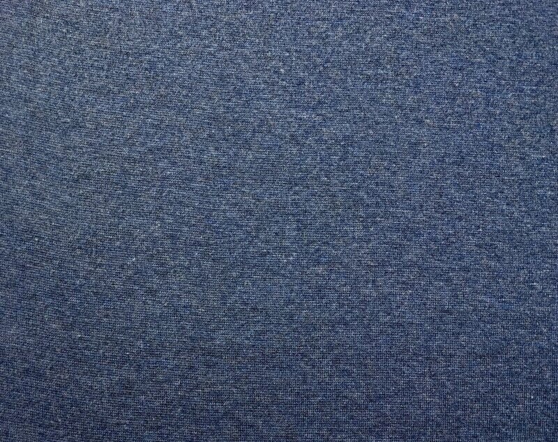 Bündchen Melange Jeansblau