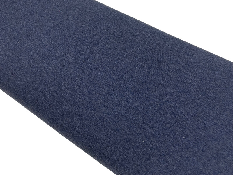 Jersey Melange Jeansblau