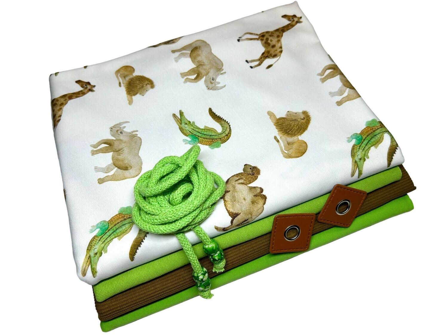 Großes Jersey Stoffpaket Wildtiere