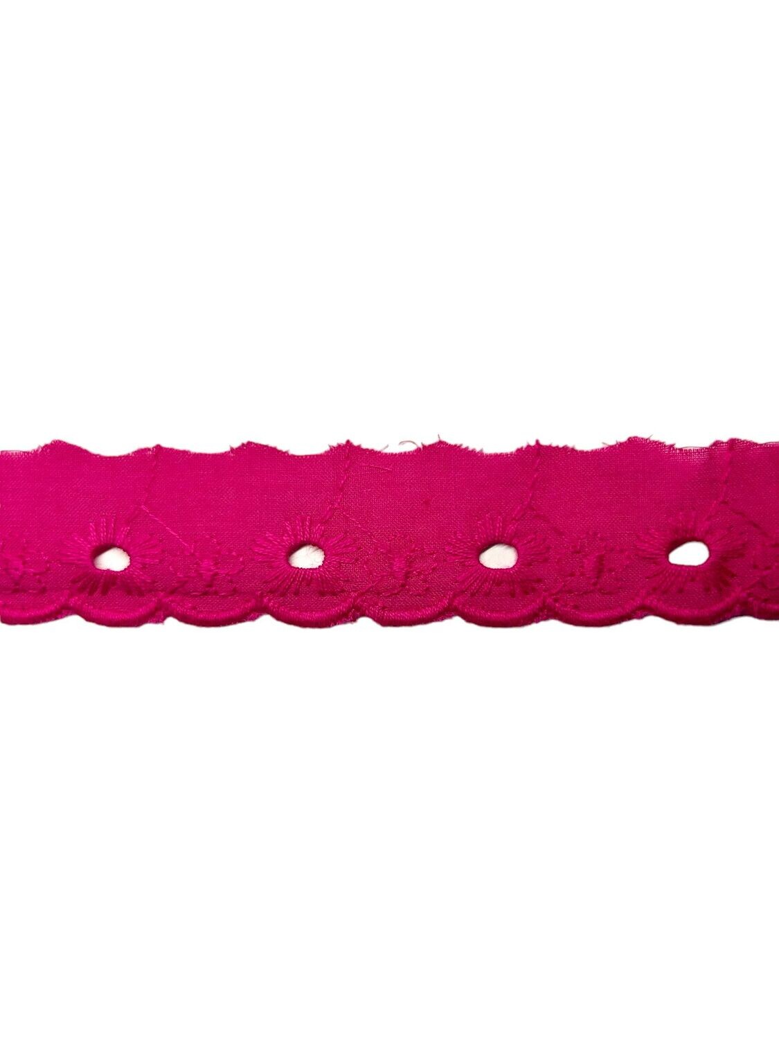 Spitze Lochstickerei Pink
