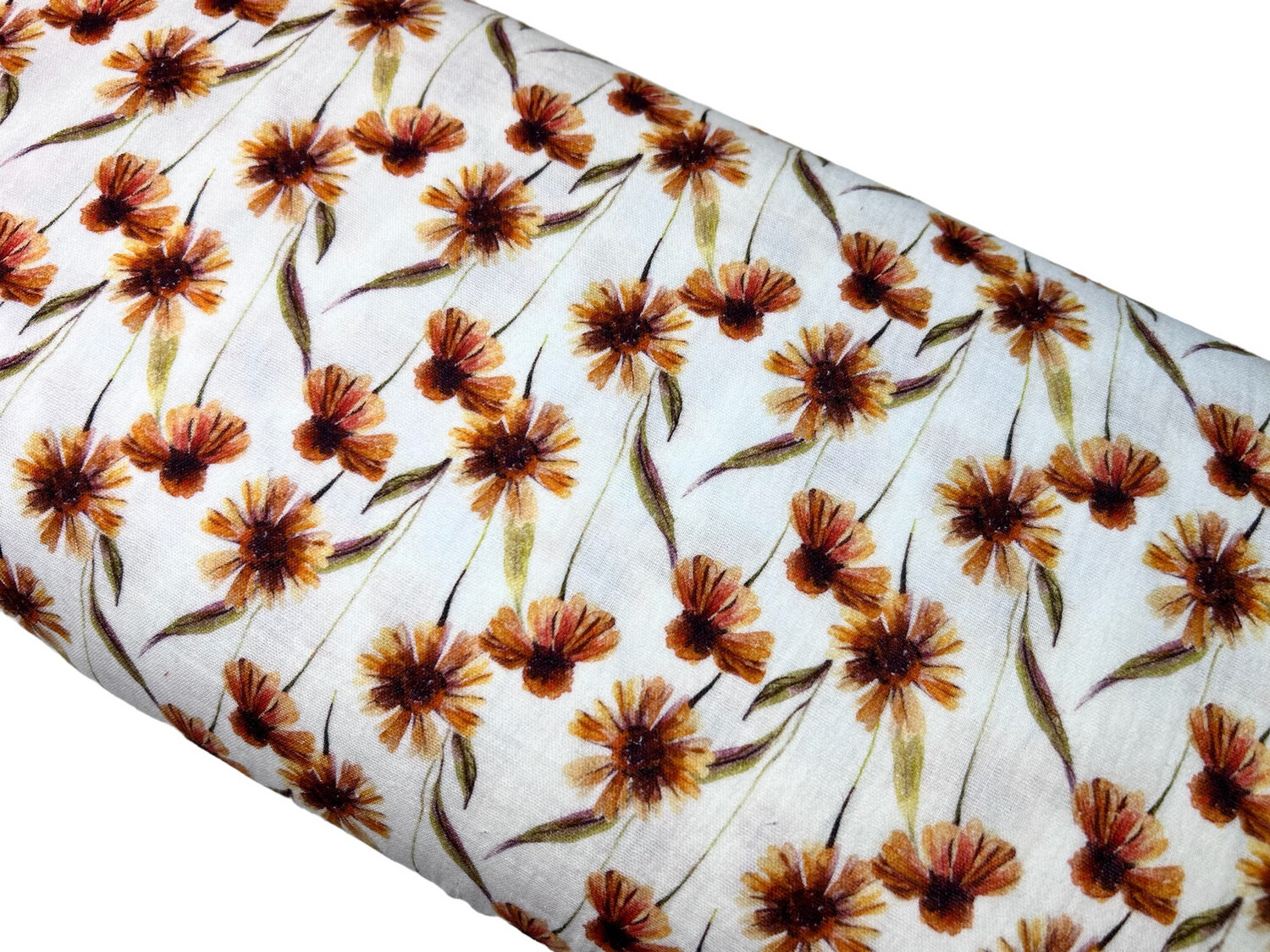 Musselin Retro Blumen