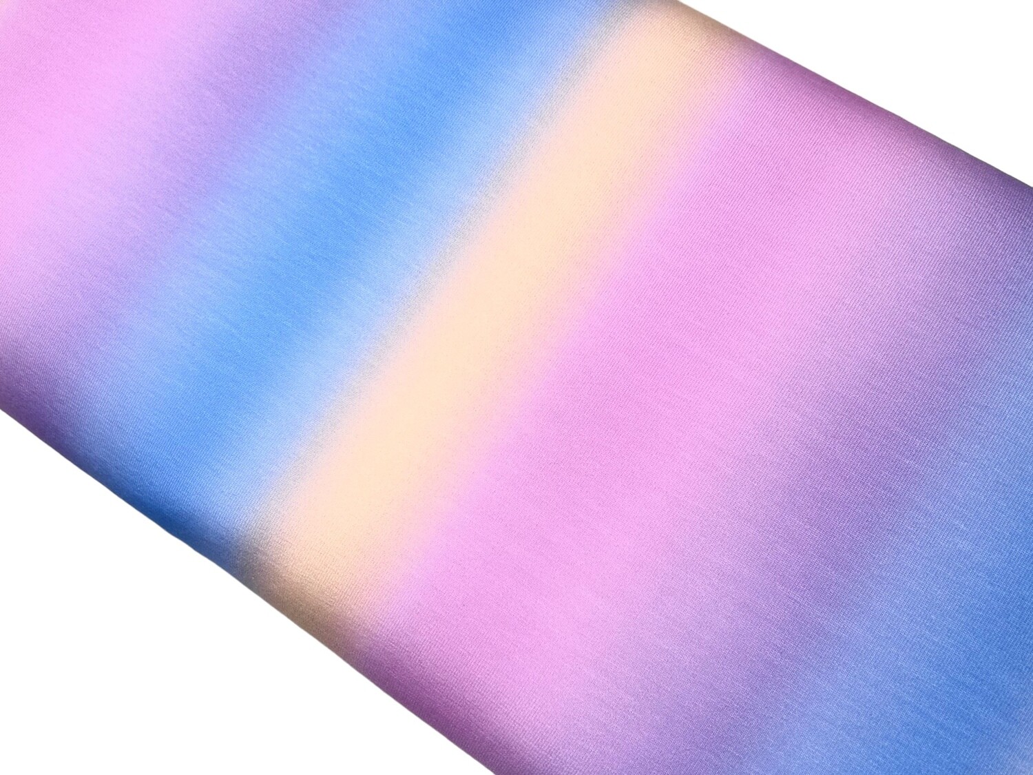 Jersey Regenbogen Farbverlauf  Blau-Pink