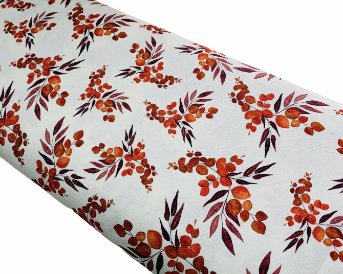 Jersey Laub Gebrannte Orange