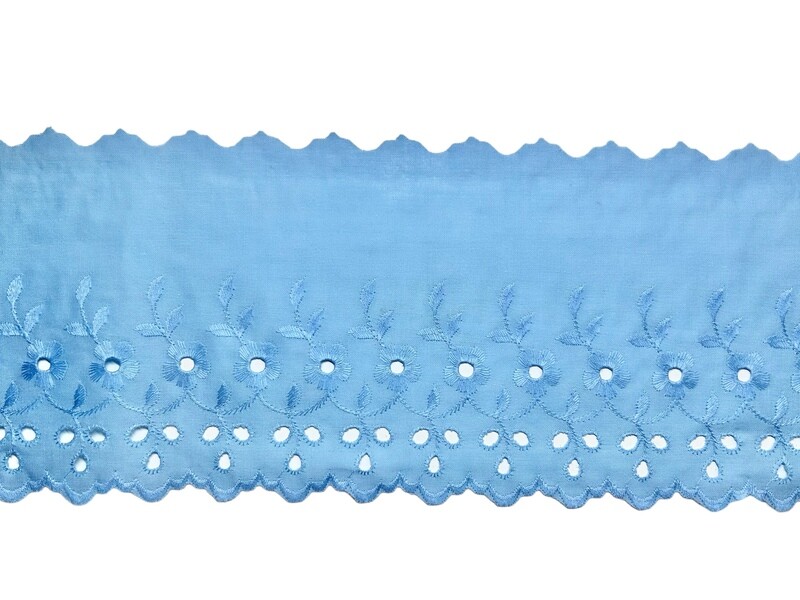 Festonspitze Hellblau 14cm