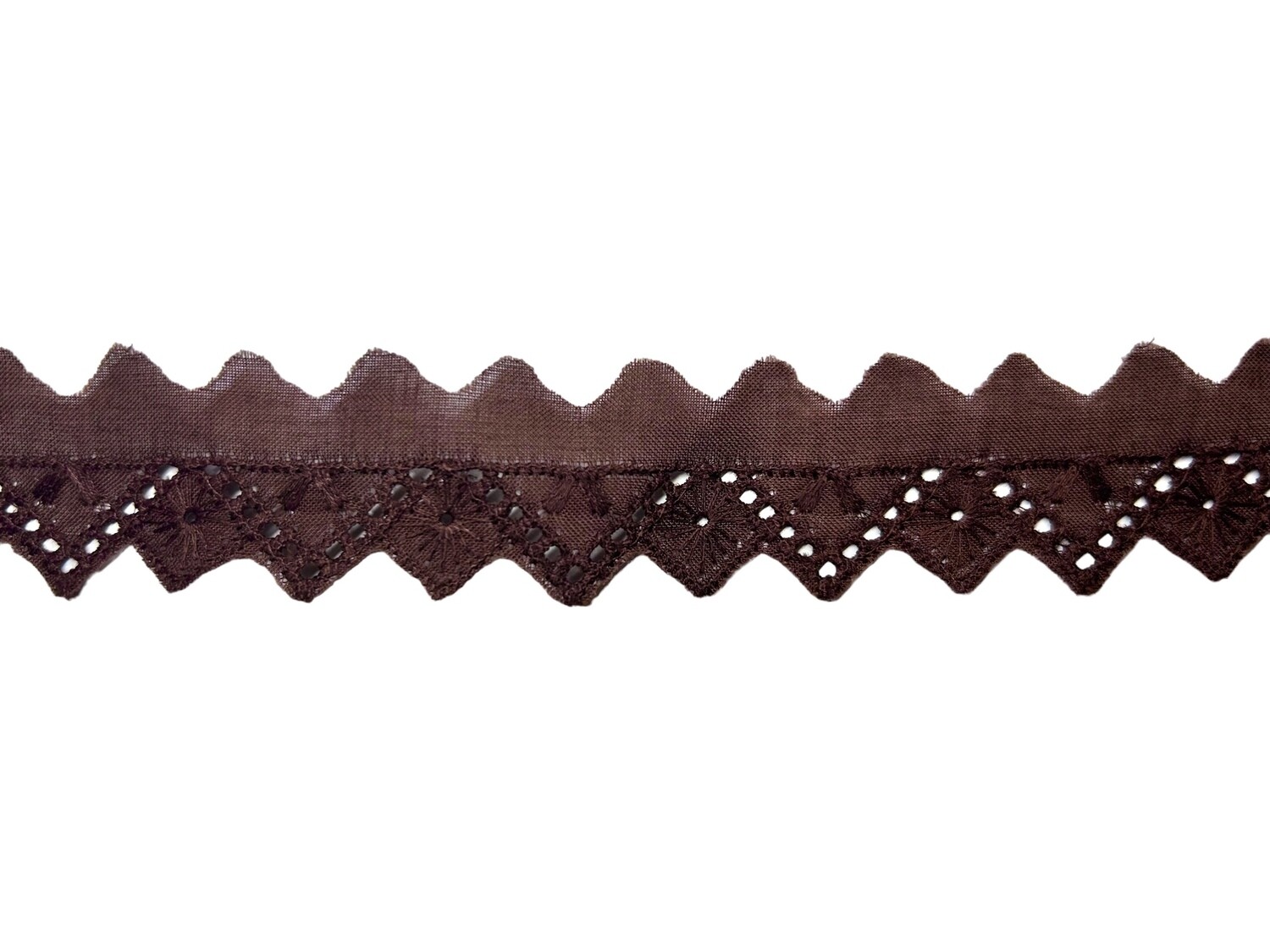 Festonspitze Braun 2,5cm