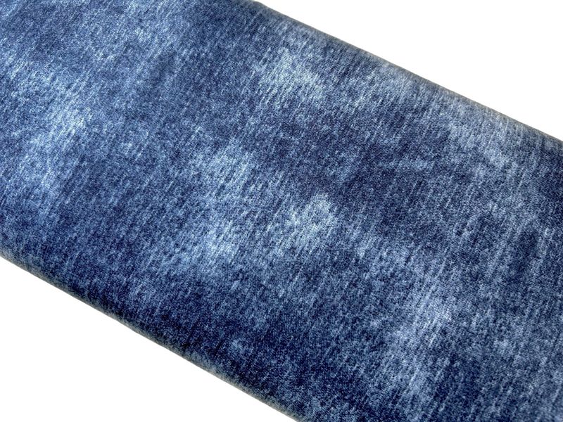 Jersey Jeansmuster Blau