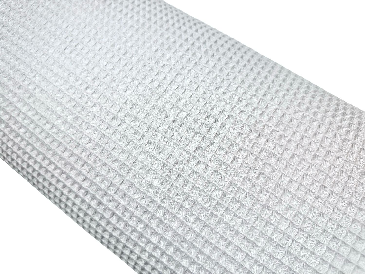 Waffelpiqué Silber-Grau