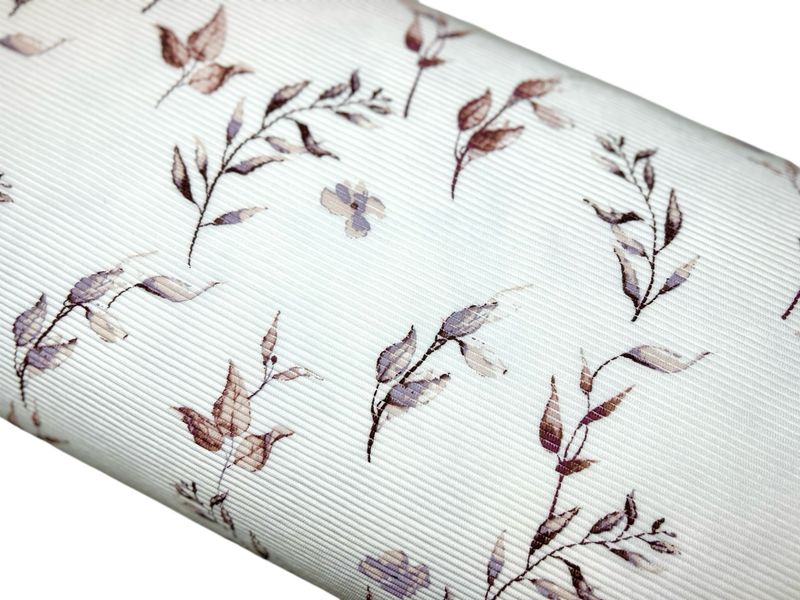 Ottoman Rib Jersey Flowers Altmauve