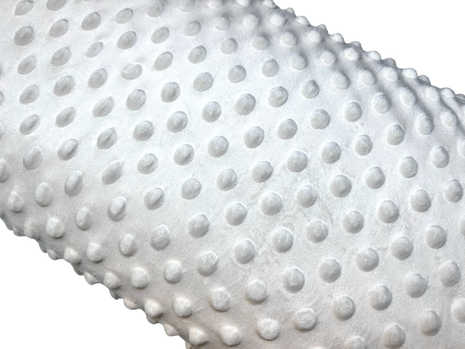 Kuschelfleece Minky Stoff Dots Creme