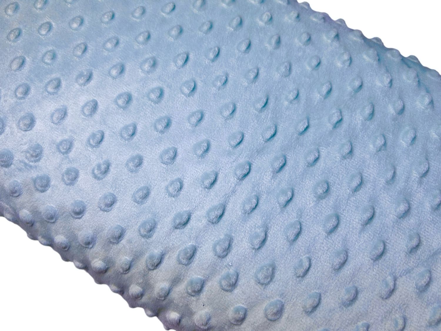 Kuschelfleece Minky Stoff Himmelblau