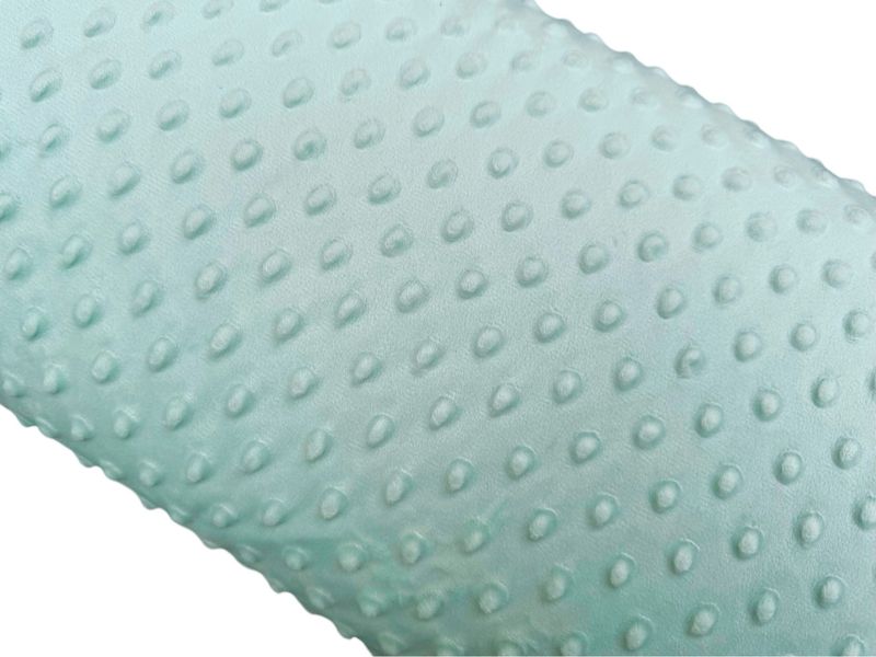 Kuschelfleece Minky Stoff Dots Mint