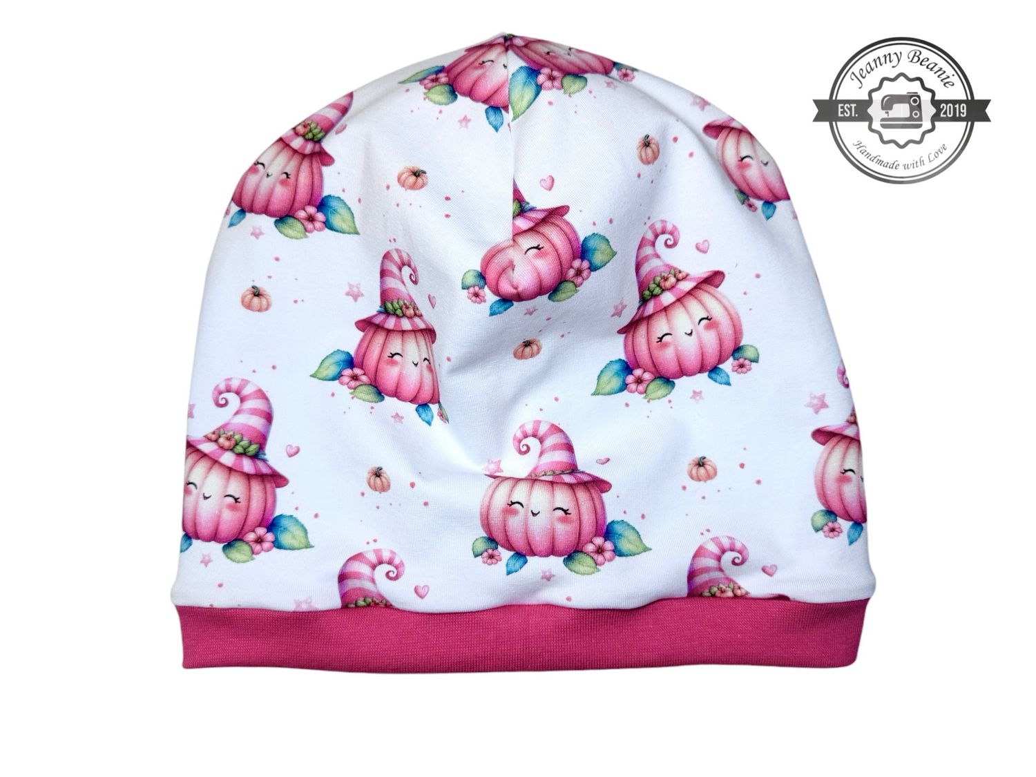 Beanie-Mütze "Kürbismädchen"
