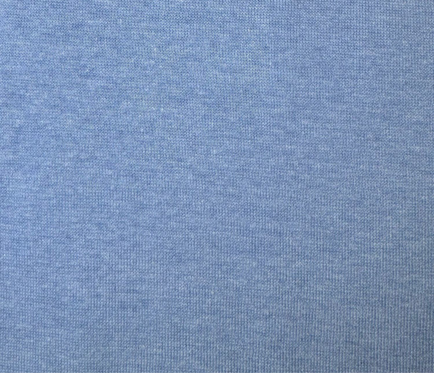 Bündchen Melange Himmelblau