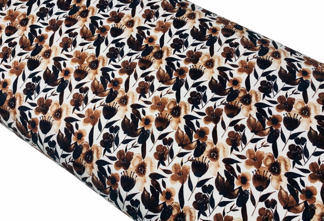 Jersey Braune Blumen