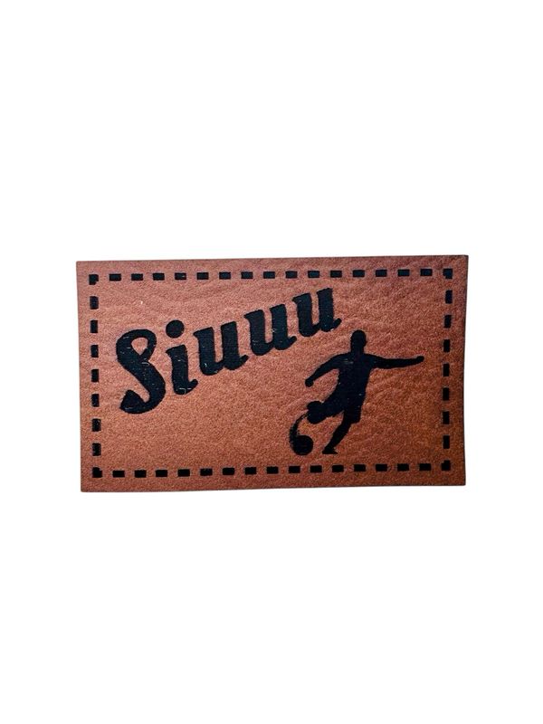 Kunstleder Label "Siuuu"