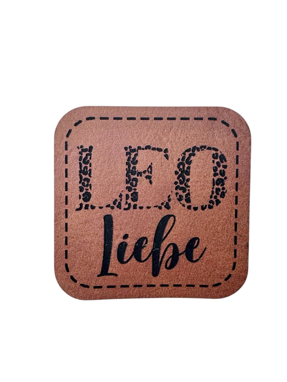 Kunstleder Label "LEO Liebe"