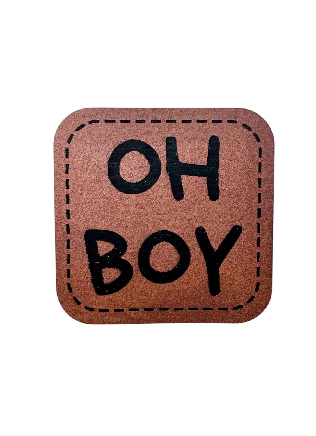 Kunstleder Label "OH BOY"
