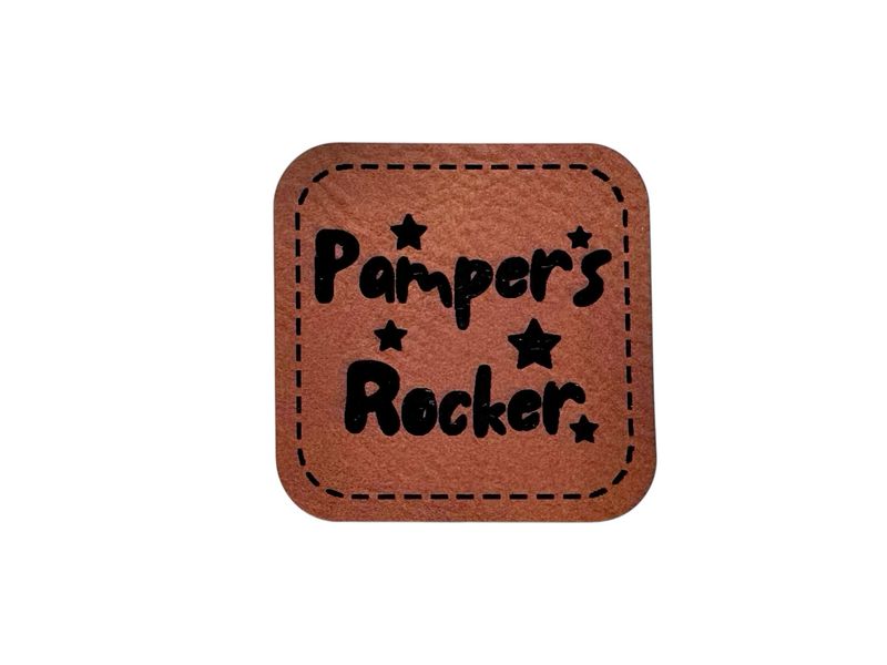Kunstleder Label "Pampers Rocker"