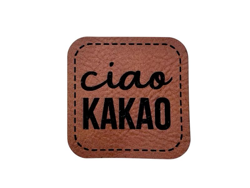 Kunstleder Label "Ciao Kakao"